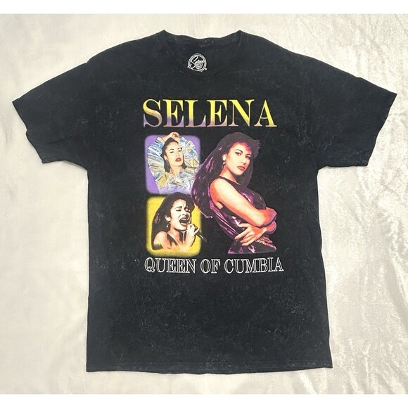 Selena Queen of Cumbia Official Graphic short sleeve stonewash  T-Shirt|Size:L - Picture 1 of 6